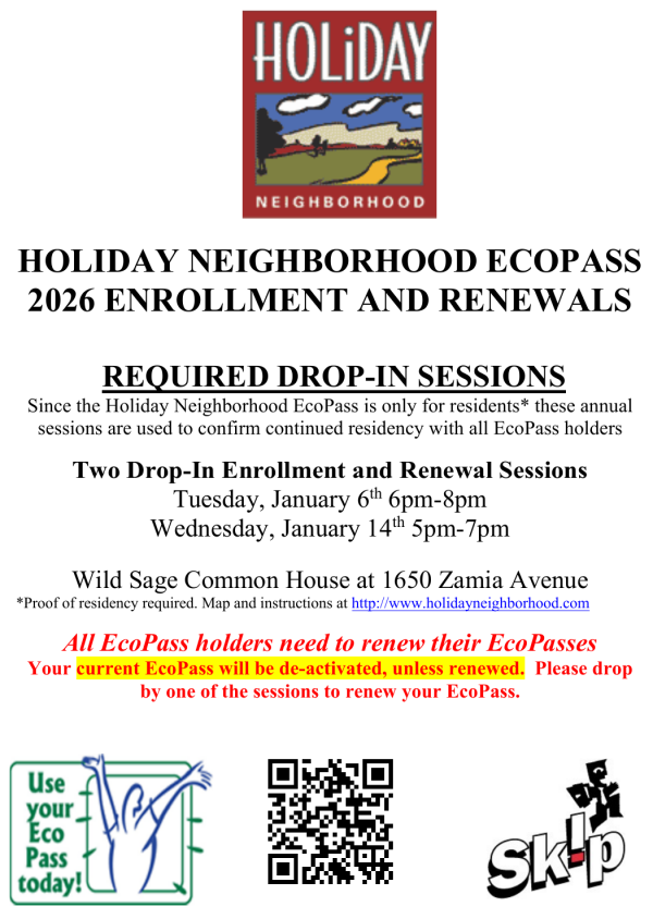 HOLIDAY ECO PASS 2026 FLYER